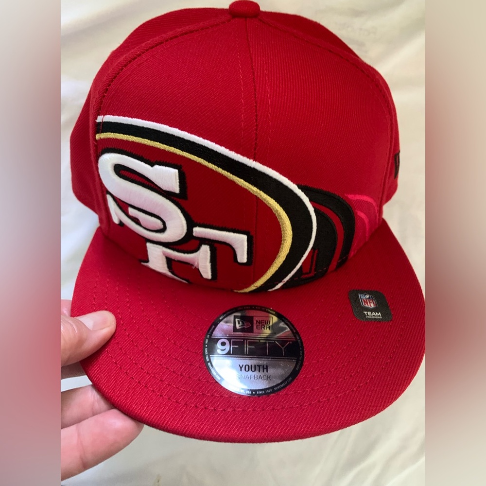 SAN FRANCISCO 49ERS NEW ERA TEAM SHADOW 9FIFTY YOUTH SNAPBACK HAT NWT 🌴